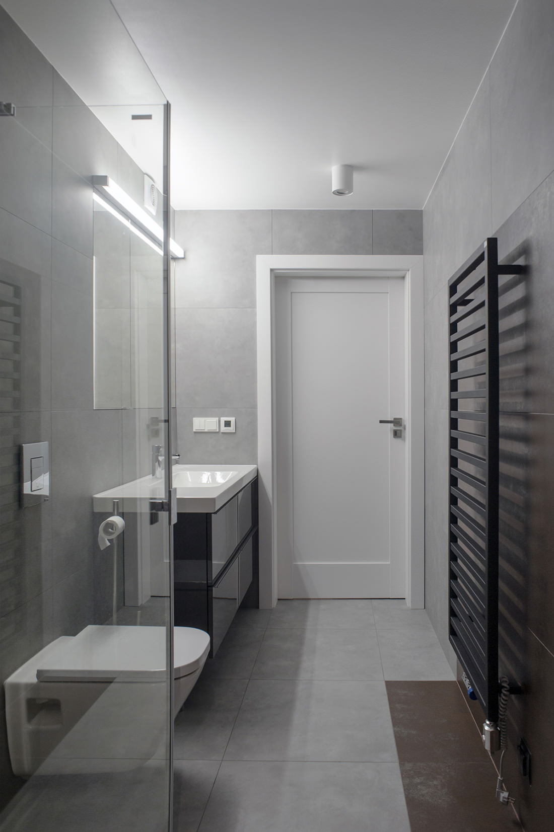Łazienka w projekcie mieszkania w Bielsku-Białej